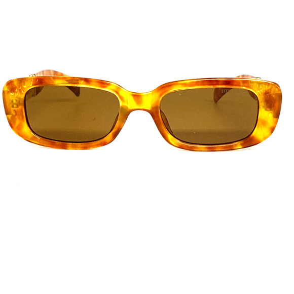 Steve Madden Felicia Sunglasses Honey Tort & Gold 51-21-138 Used H19431 - Picture 1 of 7